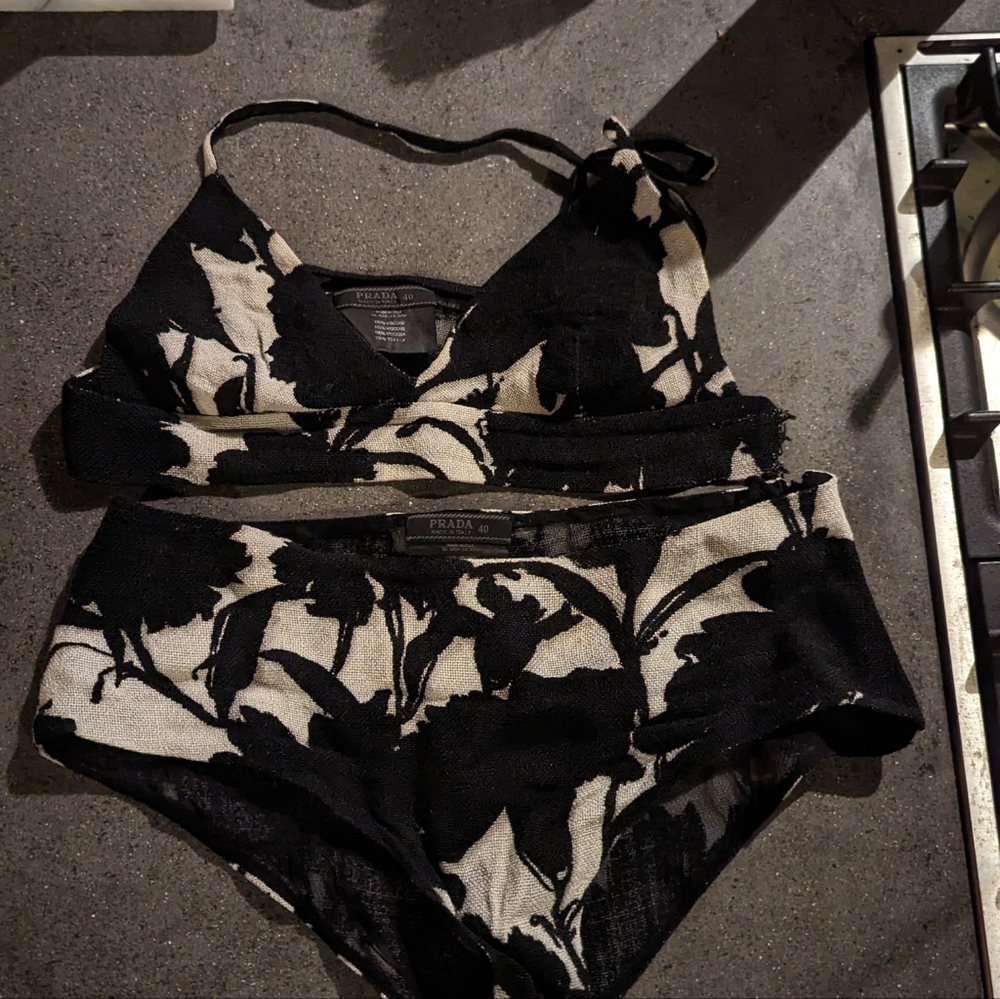 Prada wool and viscose two piece